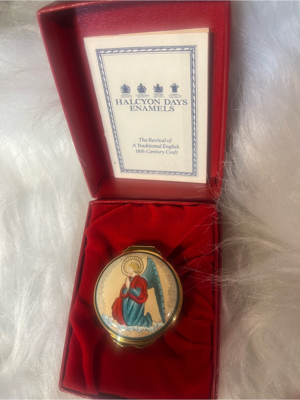 Halcyon Days Enamels Christmas’s 2000 Trinket Box